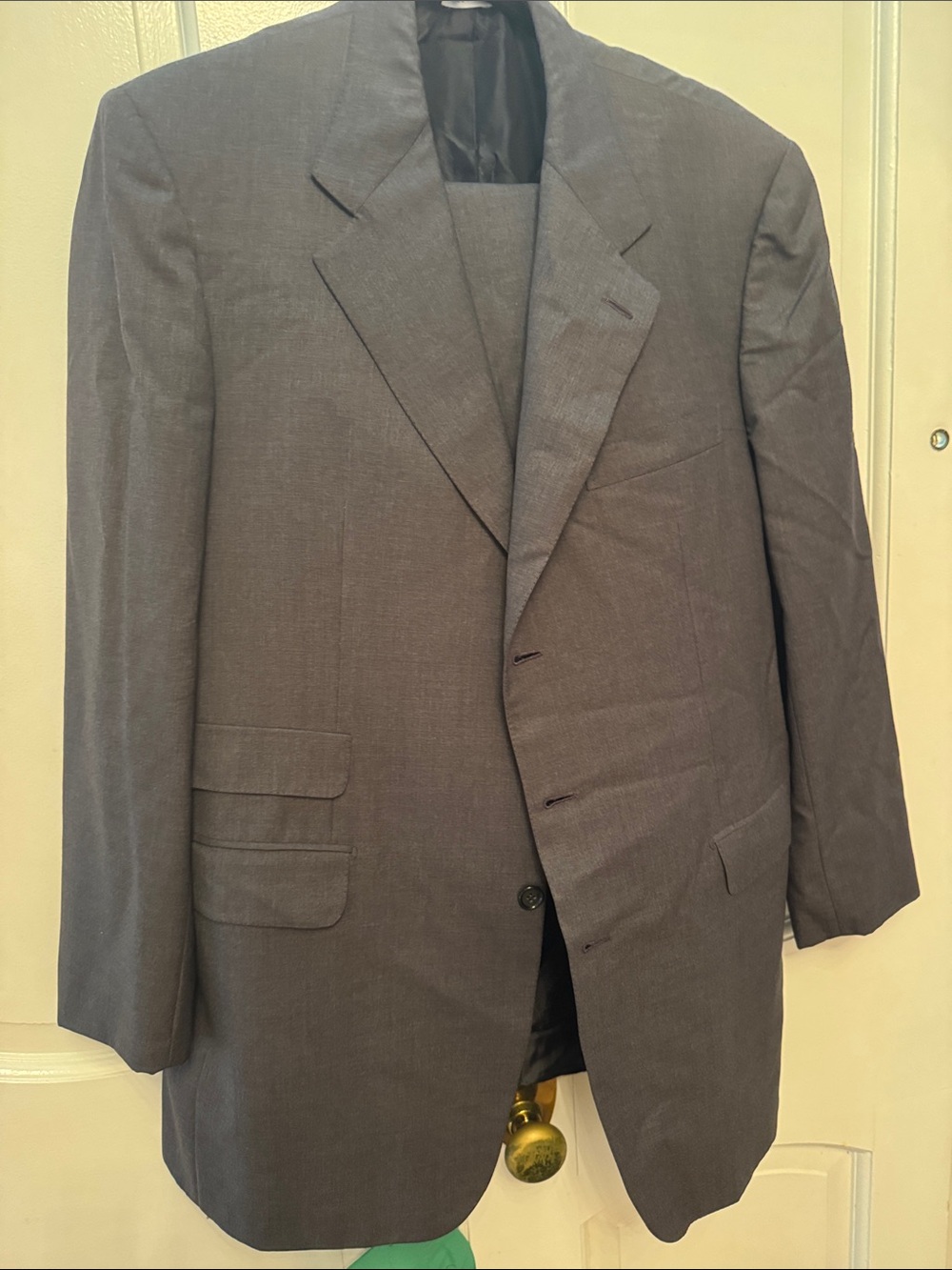 Brioni Gray Men's Two-Button Suit Jacket